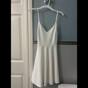 Woman’s white sundress